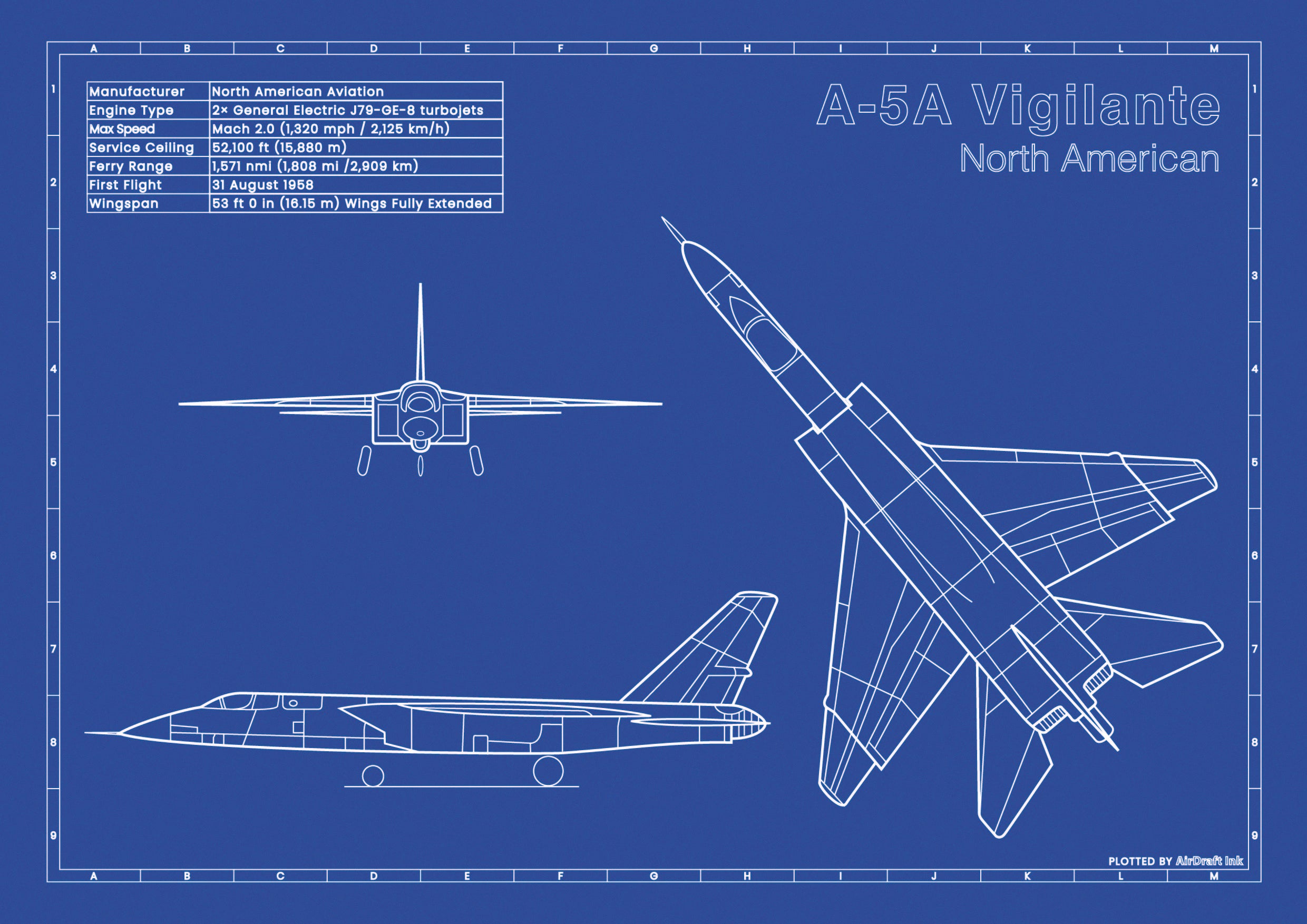 The perfect gift for aviation fans ️🎁 ｜Ink technical drawing – AirDraft Ink