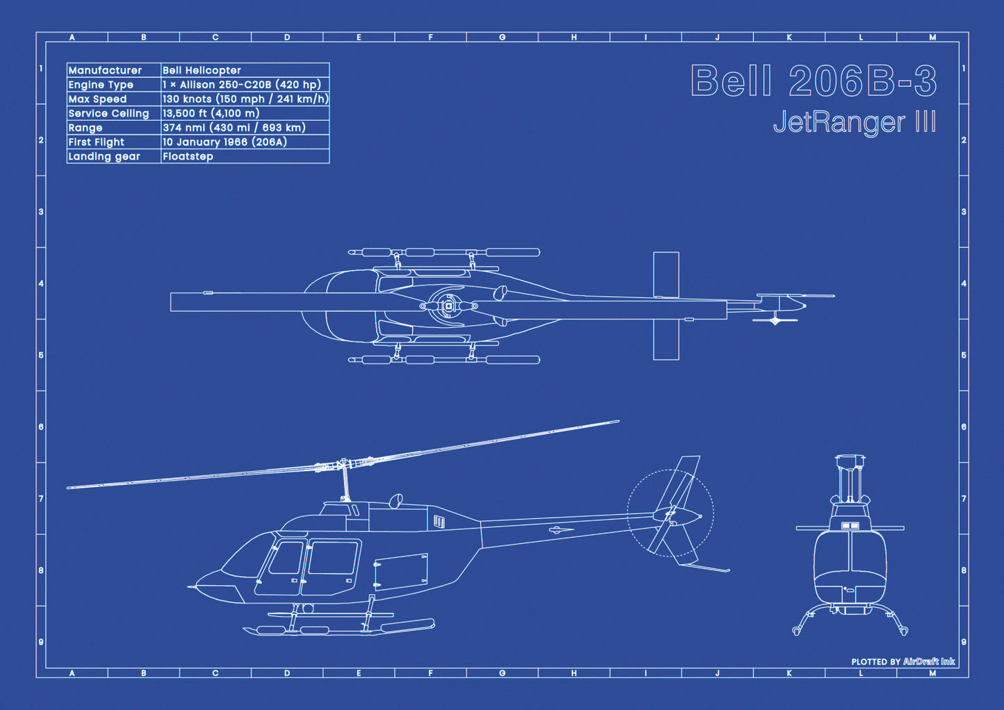 Bell 206B-3 JetRanger III (Floatstep)